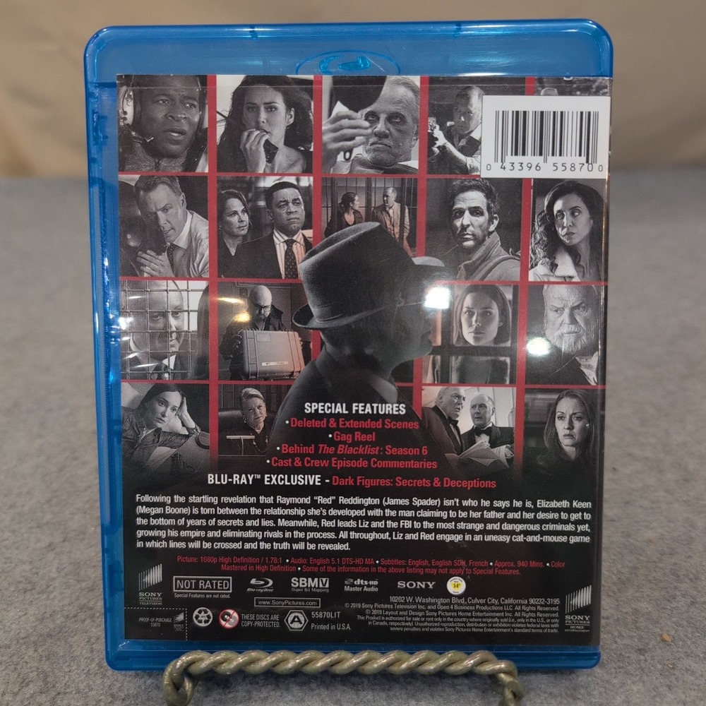 The Blacklist The Complete Sixth Season Blu-ray James Spader Megan Boone - Picture 2 of 2